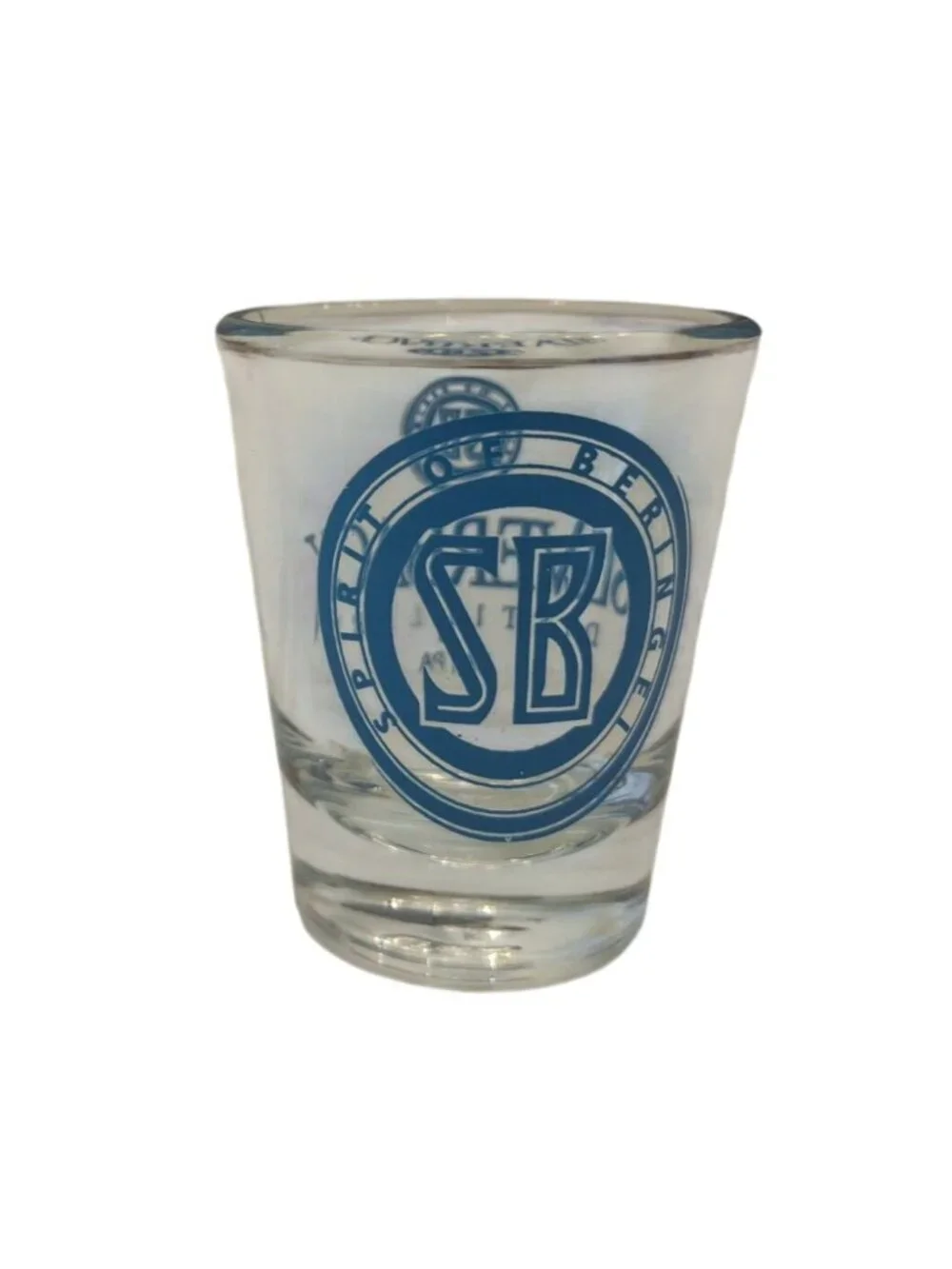 Silverback Distillery Shot Glass VA PA Spirit Beringei Blue Logo Barware Souveni
